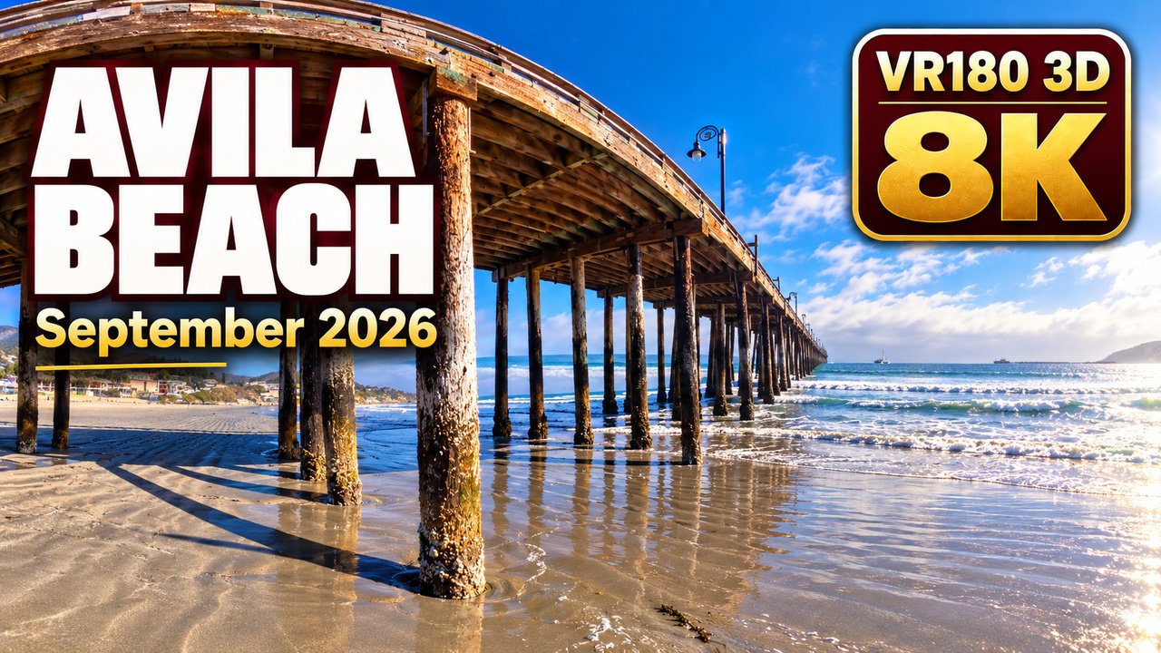Avila Beach California VR180 3D virtual reality photo presentation