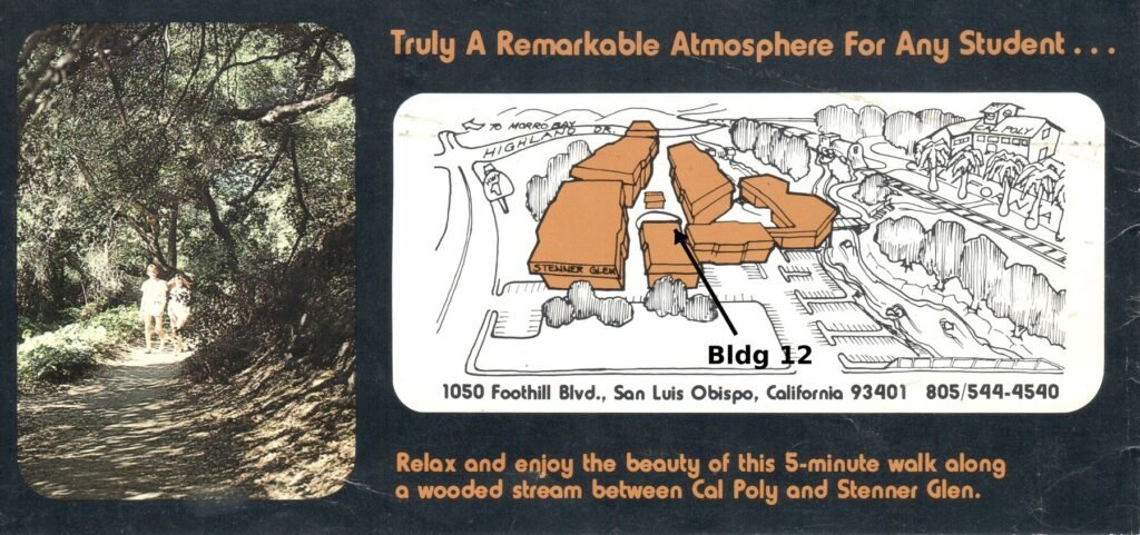 Stenner Glen map with Building 12 marked, San Luis Obispo