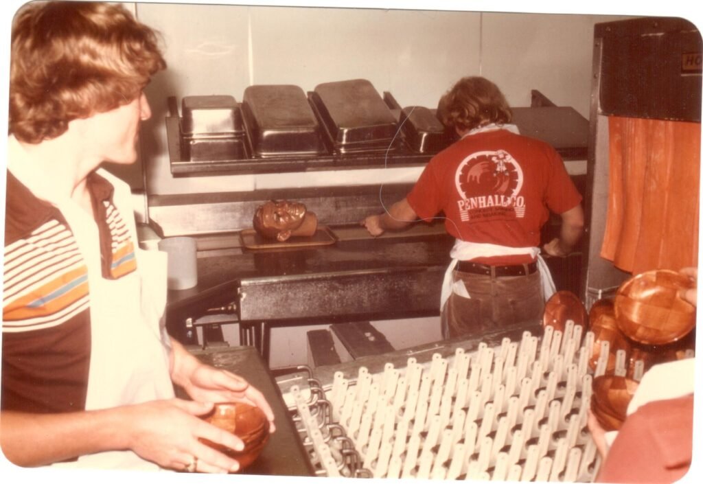 Stenner Glen dishwasher crew reacting to Melvin the mannequin head